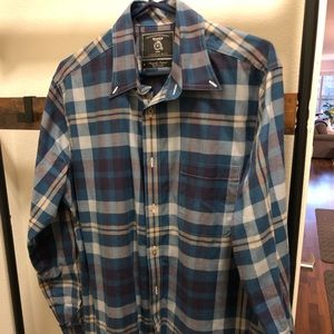 Maker & Company Men’s Button Down Blue Shirt Med